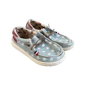 Hey Dude Wally Youth Americana Shoes Size K12